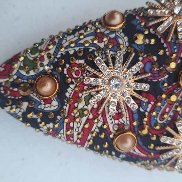 Luxury Women Mules Summer Slippers Shoes Flats Flip Flops  Stars Rhinestones - Picture 4 of 16